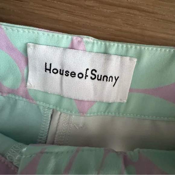 NWOT House of Sunny Purple Haze Party Pants and matching sample top, size S - Picture 5 of 7
